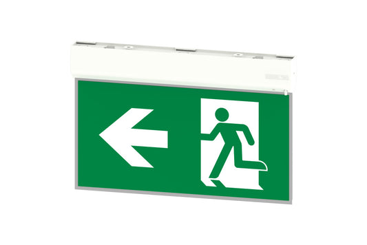 EMERGENCY EXIT MULTIFIT SIGN 1W 50LM 3HR MAINTAINED OR NON MAINTAINED 25M VIEWING INCLUDING UP DOWN LEFT RIGHT LEGENDS SELF TEST INTEGRAL LED - ILEMES058