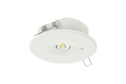 EMERGENCY DOWNLIGHT 1W 150LM 3HR NON MAINTAINED 75MM CUT OUT OPEN AREA AND CORRIDOR IP20 6000K MANUAL TEST INTEGRAL LED - ILEMDL069