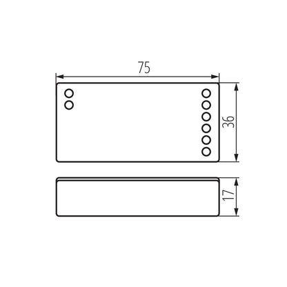 Controller for LED tapes CTRL 12/24V MONO/CCT