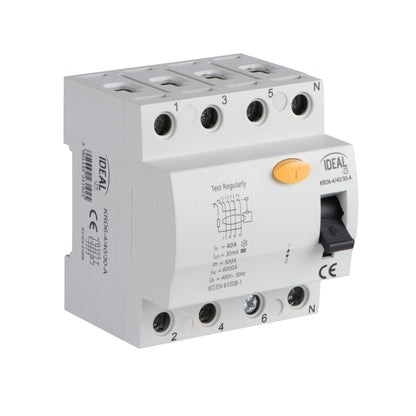 Residual-current circuit breaker, 4P KRD6-4