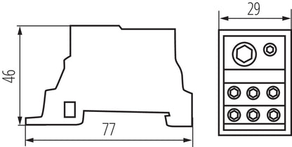 Distribution block KTB