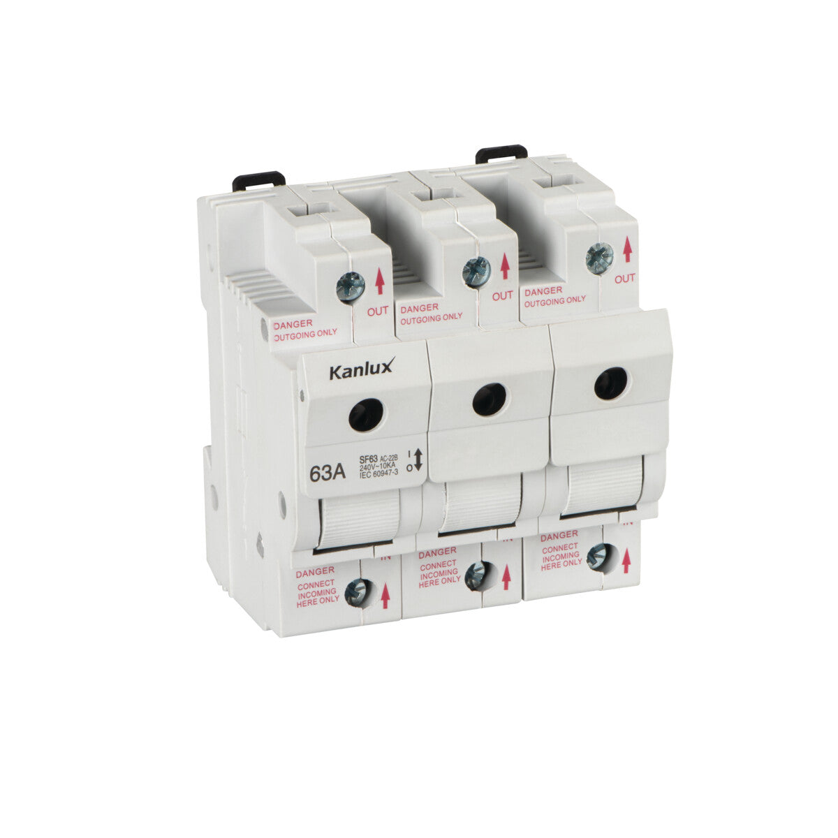 TH35 rail-mounted fuse switch, D02 KSF