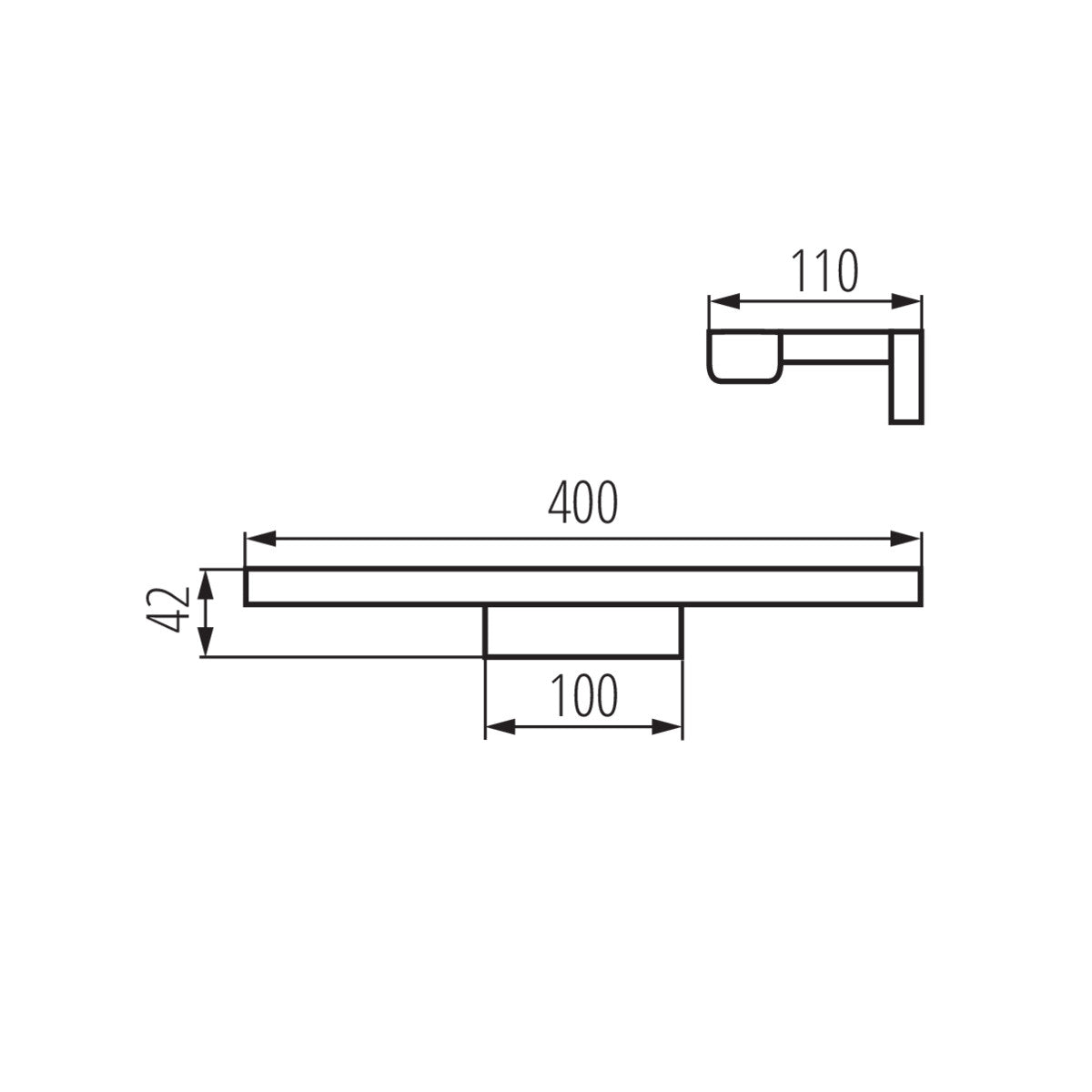 LED wall mounted fitting ASTEN LED IP44