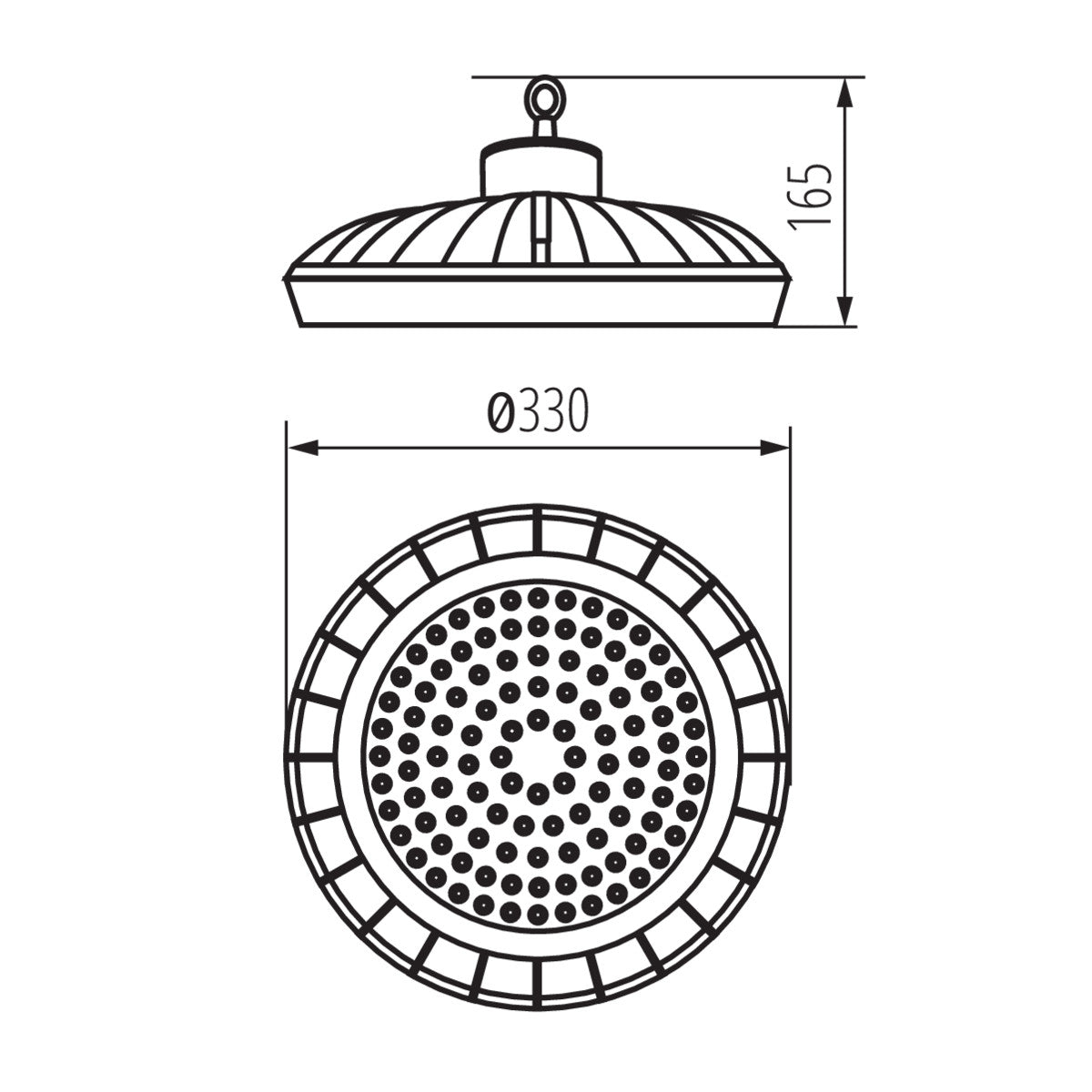 High-bay LED light fitting HB PRO LED HI