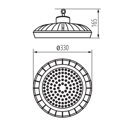 High-bay LED light fitting HB PRO LED HI