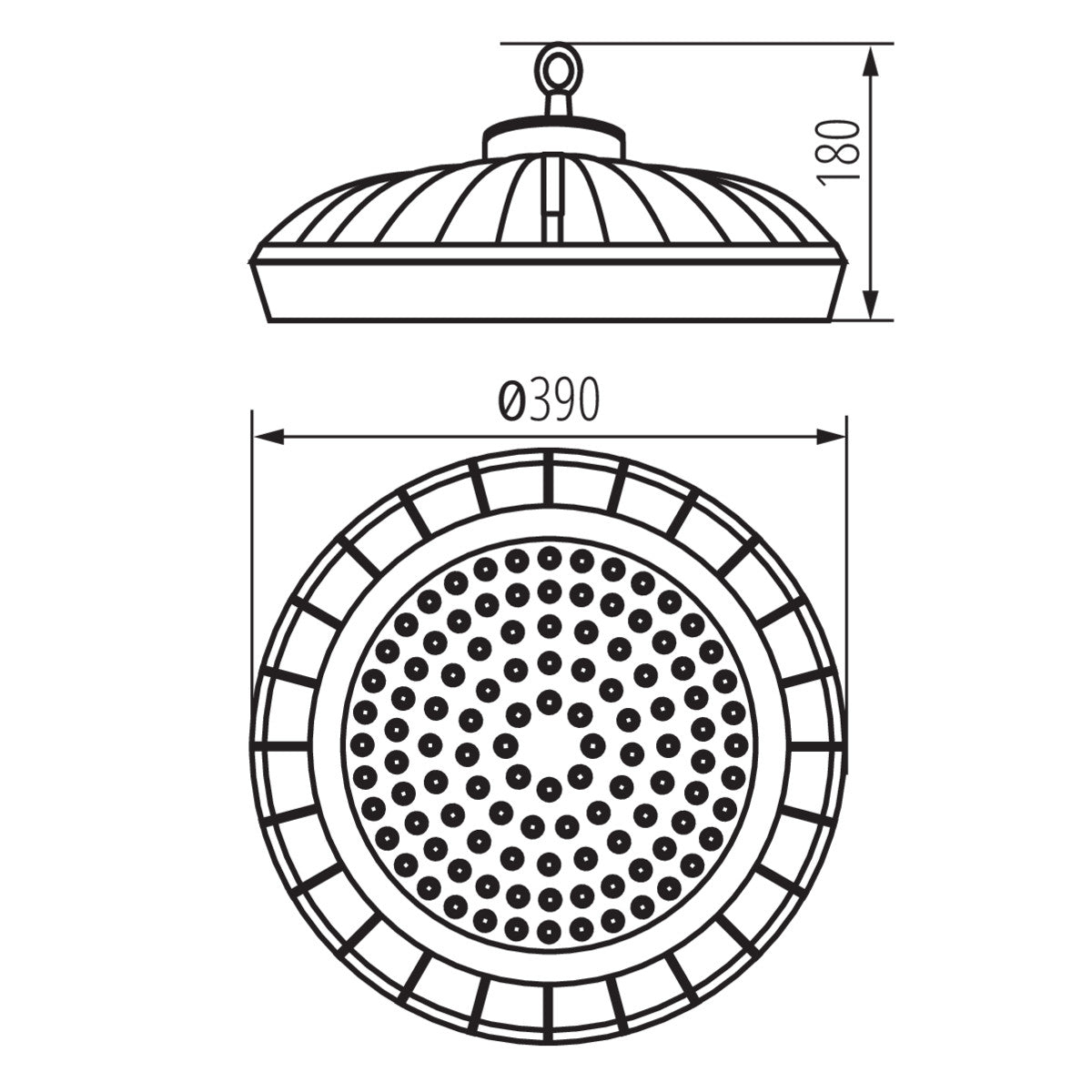 High-bay LED light fitting HB PRO LED HI