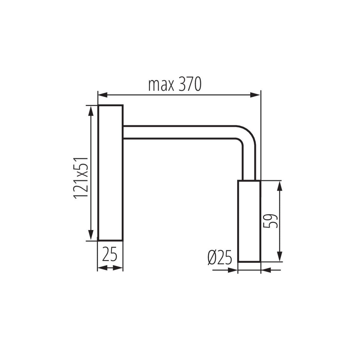 LED wall mounted fitting TONIL II LED