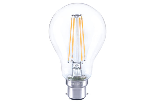 OMNI FILAMENT GLS BULB B22 806LM 5.9W 2700K DIMMABLE 330 BEAM CLEAR FULL GLASS INTEGRAL - ILGLSB22DC055