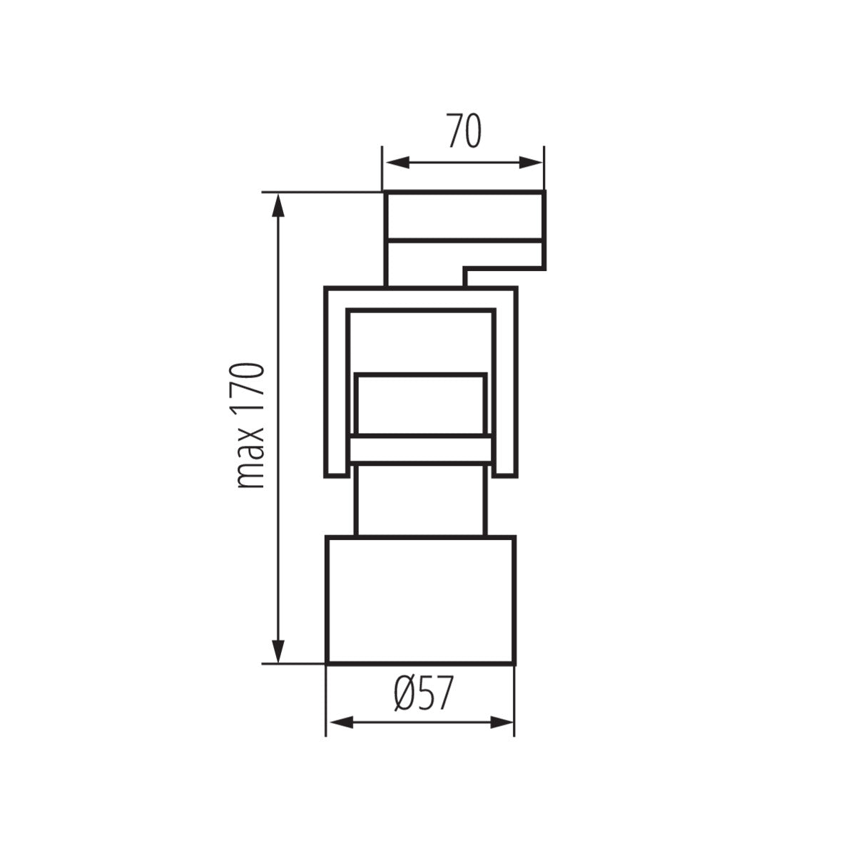 Rail-mounted projector ACORD ATL5 GU10