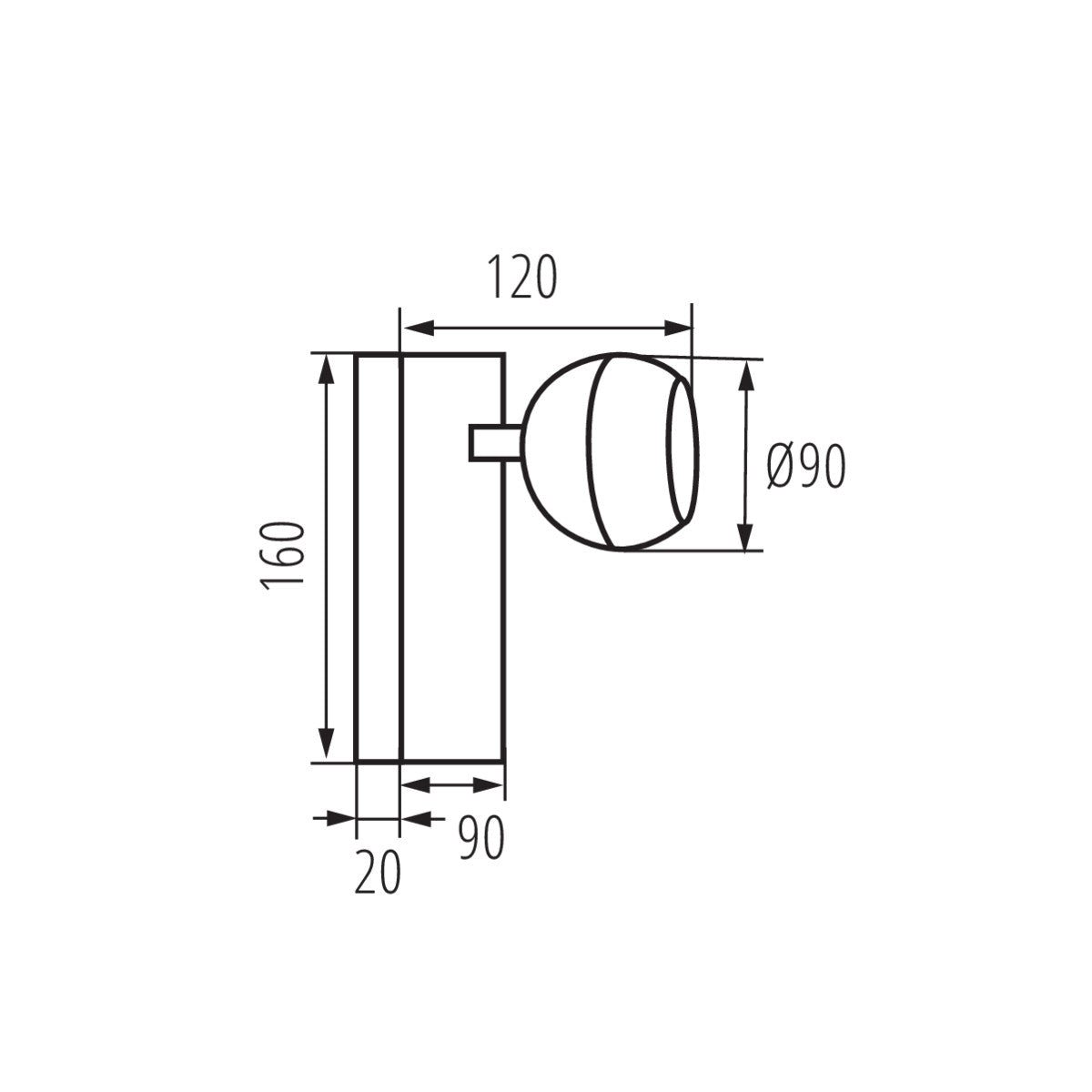 Wall-mounted light fitting GALOBA W