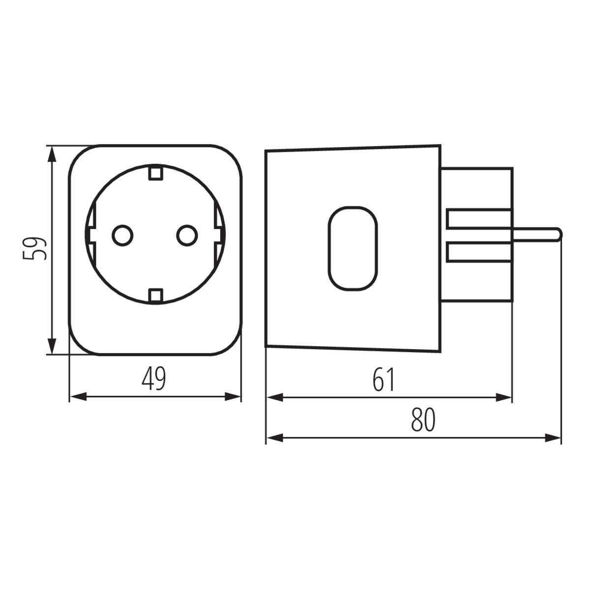 Socket adaptor KANLUX SMART