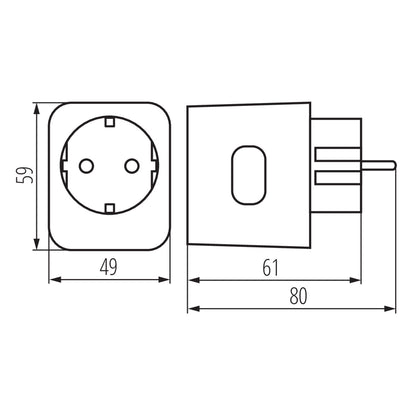 Socket adaptor KANLUX SMART