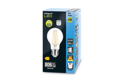 OMNI FILAMENT GLS BULB E27 806LM 7.3W 2700K DIMMABLE 320 BEAM CLEAR FULL GLASS INTEGRAL - ILGLSE27DC054