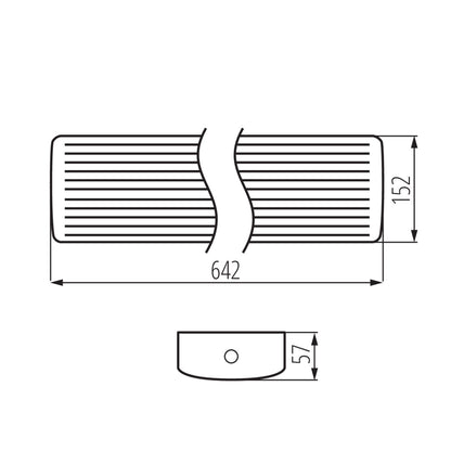 Linear LED luminaire MEBA 4LED IP54