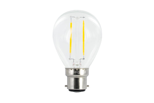 OMNI FILAMENT GOLF BALL BULB B22 250LM 1.8W 2700K NON-DIMM 320 BEAM CLEAR INTEGRAL - ILGOLFB22NC003