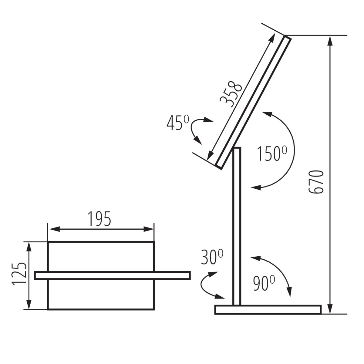 LED desk lamp PREDA LED