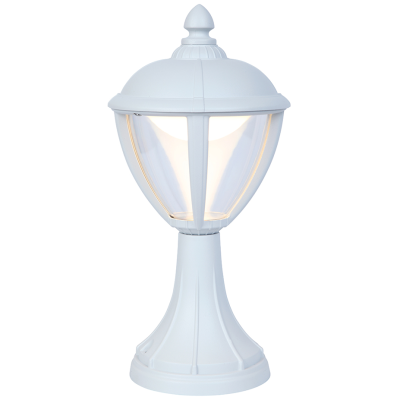 Lantern, LED Post 3000K 330lm IP44, c/w Clear Glass Diffuser