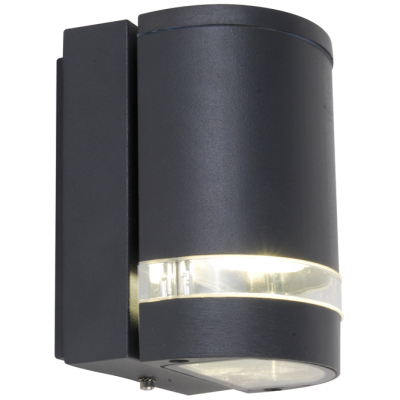 Wall Light, GU10 IP44, c/w Clear PC/Glass Diffuser