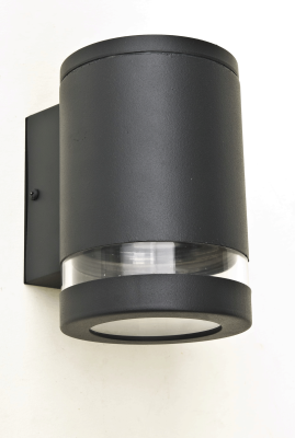 Wall Light, Lins 2xGX53 Down IP44, c/w Clear PC/Clear Glass Diffuser