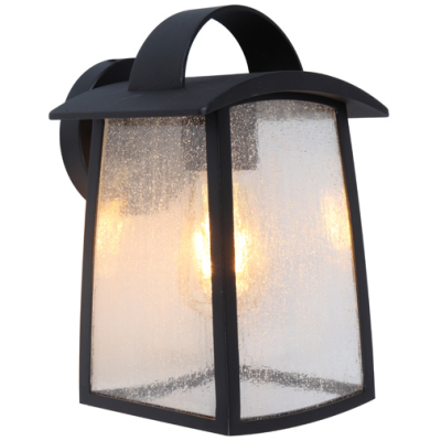 Wall Light, Kelsey Wall IP44 No Lamp, c/w Seedy Glass Diffuser