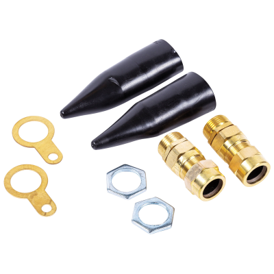 Cable Gland, Armoured CW c/w Locknuts & Shrouds, IP66 Pack=20