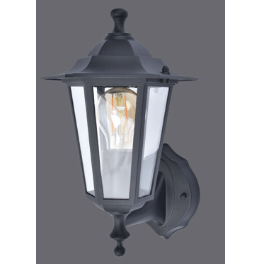 Lantern, Corniche Wall Lantern IP44, c/w Clear Glass Diffuser