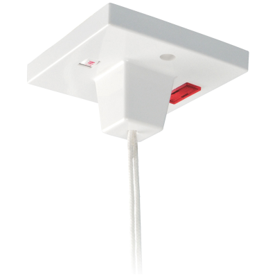 Ceiling Switch, DP 1 Way Isolator Cord c/w Neon