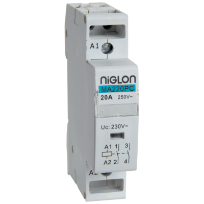 Contactor, 2P 1 Module NO AC1