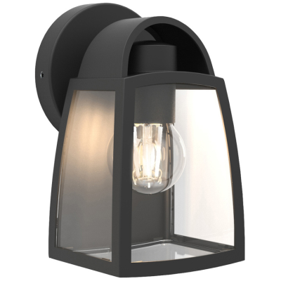 Wall Light, Kelsey E27 IP44 c/w Clear Glass