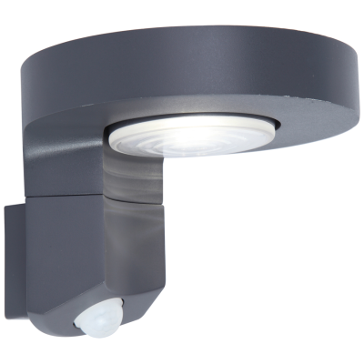 Wall Light, Diso Solar LED 4000K Wall Light PIR, 120Deg Clear PC Diffuser