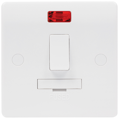 Median - Connection Unit, DP Switched Fused Spur c/w Neon