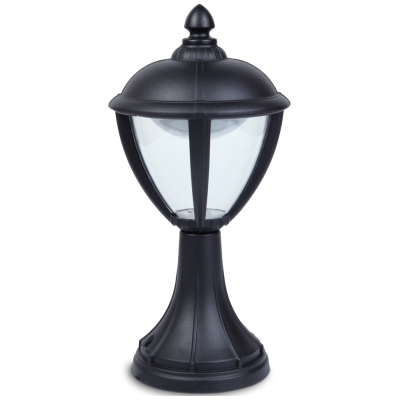 Lantern, LED Post 3000K 330lm IP44, c/w Clear Glass Diffuser