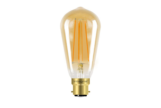 SUNSET ST64 BULB B22 380LM 5W 1800K DIMMABLE 300 BEAM AMBER INTEGRAL - ILST64B22D004