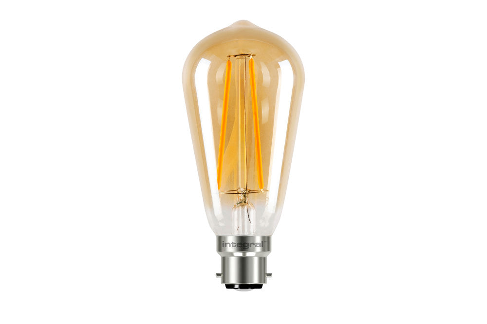 SUNSET ST64 BULB B22 170LM 2.5W 1800K NON-DIMM 300 BEAM AMBER INTEGRAL - ILST64B22N002