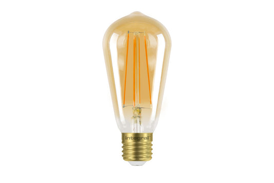 SUNSET ST64 BULB E27 380LM 5W 1800K DIMMABLE 300 BEAM AMBER INTEGRAL - ILST64E27D003