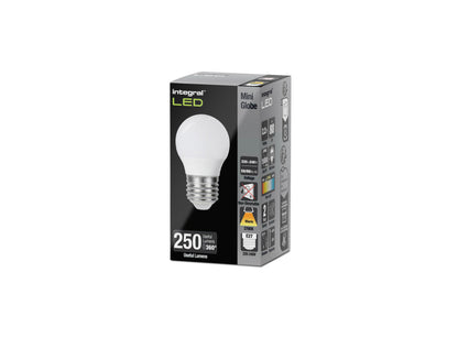 GOLF BALL BULB E27 250LM 2.2W 2700K NON-DIMM 240 BEAM FROSTED INTEGRAL - ILGOLFE27NC050