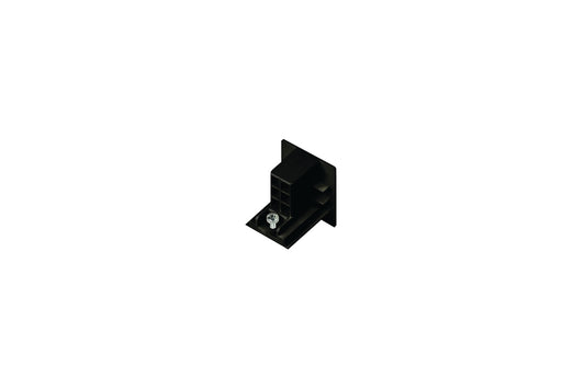 BLACK END CAP WITH LOCKING SCREW FOR STANDARD STUCCHI 3 CIRCUIT 230V ONETRACK - ILTRA011