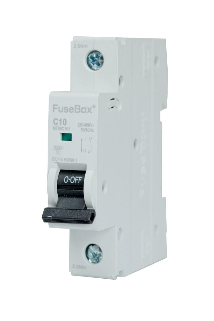 Fusebox 10A *C CURVE MCB 6kA 1P MT06C101