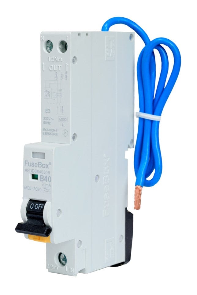 Fusebox AFDD RCBO 40A 30mA 1P+N (SWITCHED) TYPE A AFDD064030B