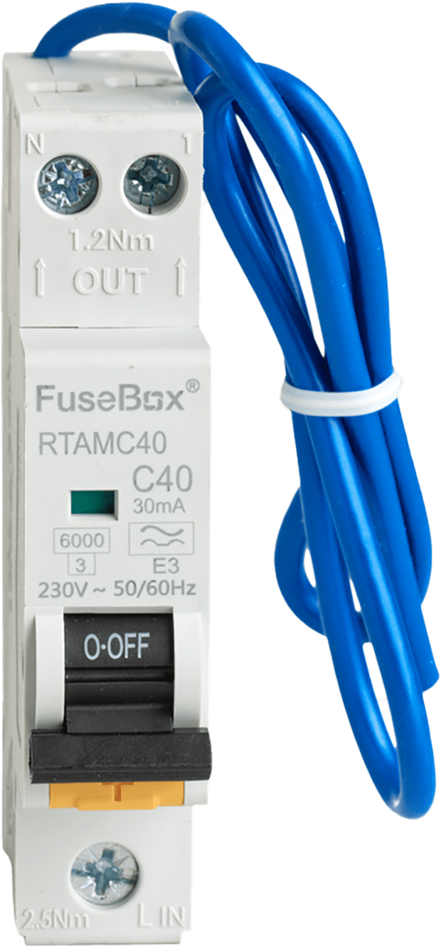 Fusebox *C40 MINI RCBO 6kA 1P+N (SW) 40A C  TYPE A RTAMC40