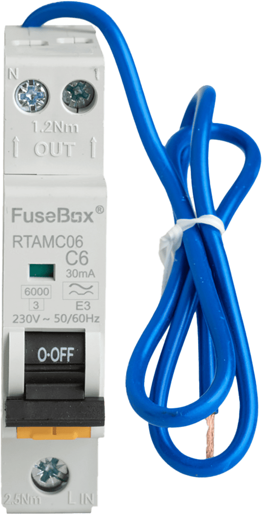 Fusebox *C6 MINI RCBO 6kA 1P+N (SW) 6A C  TYPE A RTAMC06