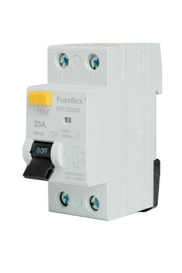 Fusebox *TYPE A 25A 40mA 2P RCD RTA250302