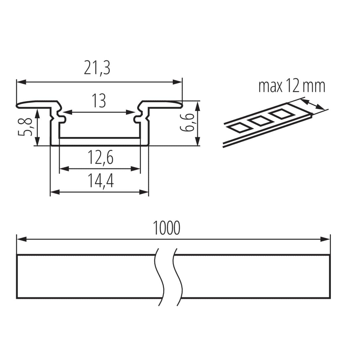 Kanlux Aluminium profile PROFILO K 26548