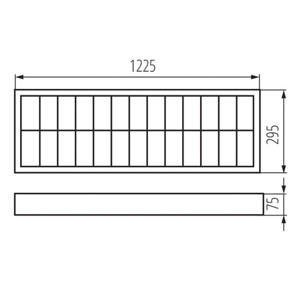 Kanlux Ceiling louver fitting NOTUS 19732