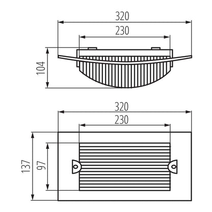 Kanlux Ceiling-mounted light fitting with replaceable light source TURK 7025