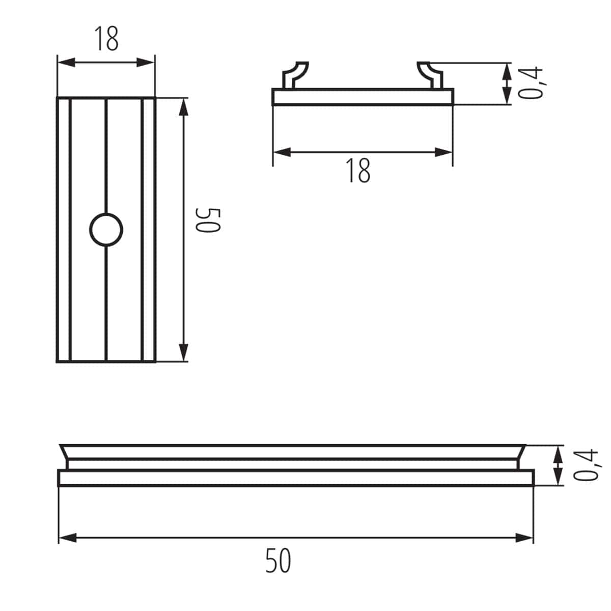 Kanlux Connector for aluminium profiles CONNECT 26563