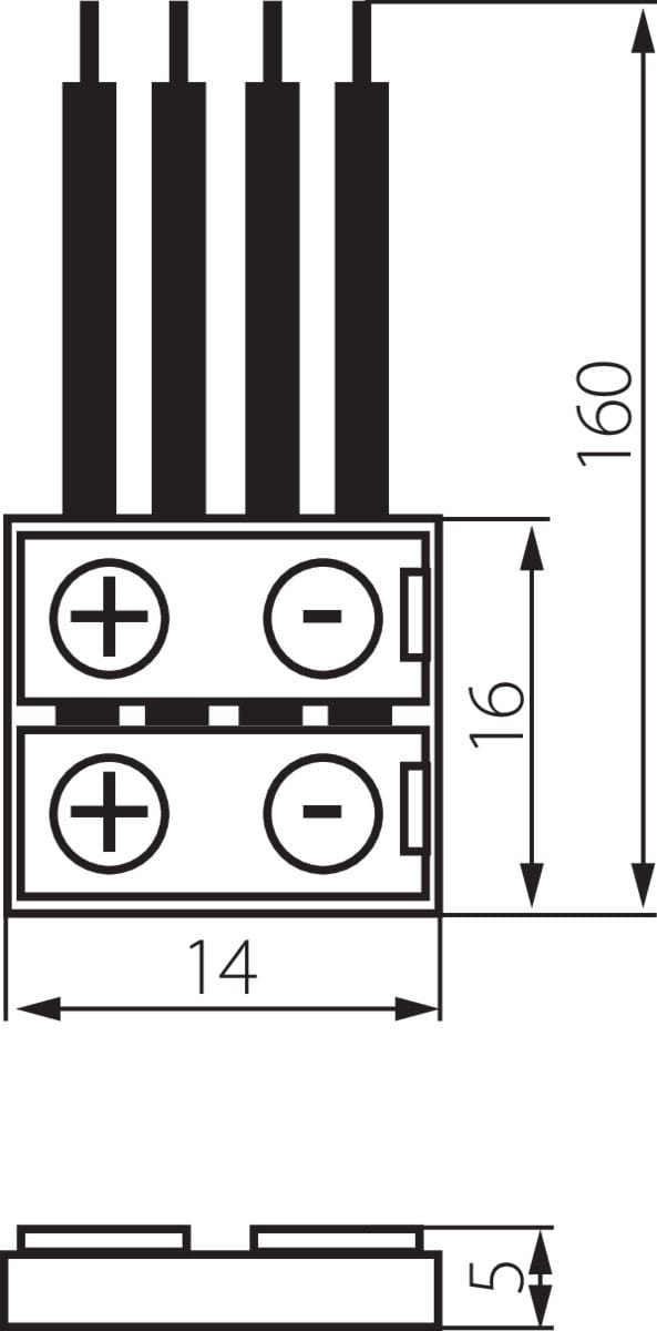 Kanlux Connector for LED tapes CONNECTOR RGB 19036