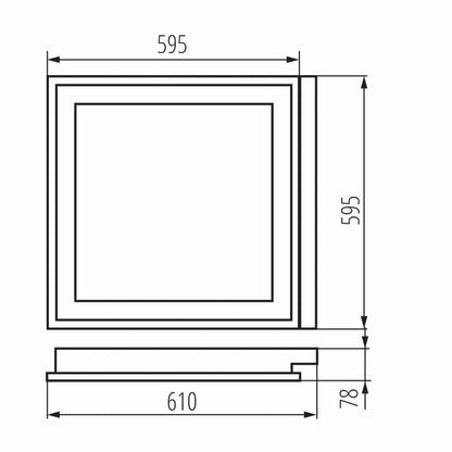 Kanlux Embedded louver fitting REGIS 3 25713