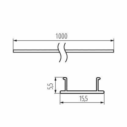 Kanlux Lampshade for aluminium profiles SHADE 26580