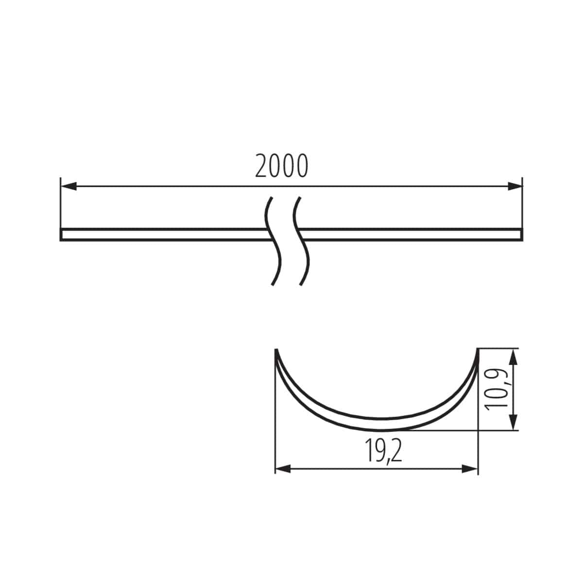 Kanlux Lampshade for aluminium profiles SHADE 26587